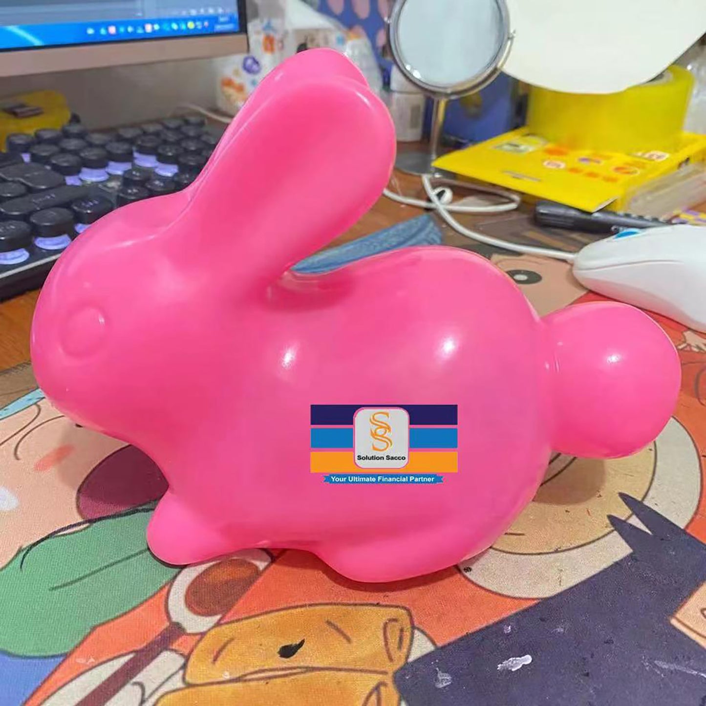 【500 PCS】Rabbit Coin Bank/Piggy Bank With Lock and Key