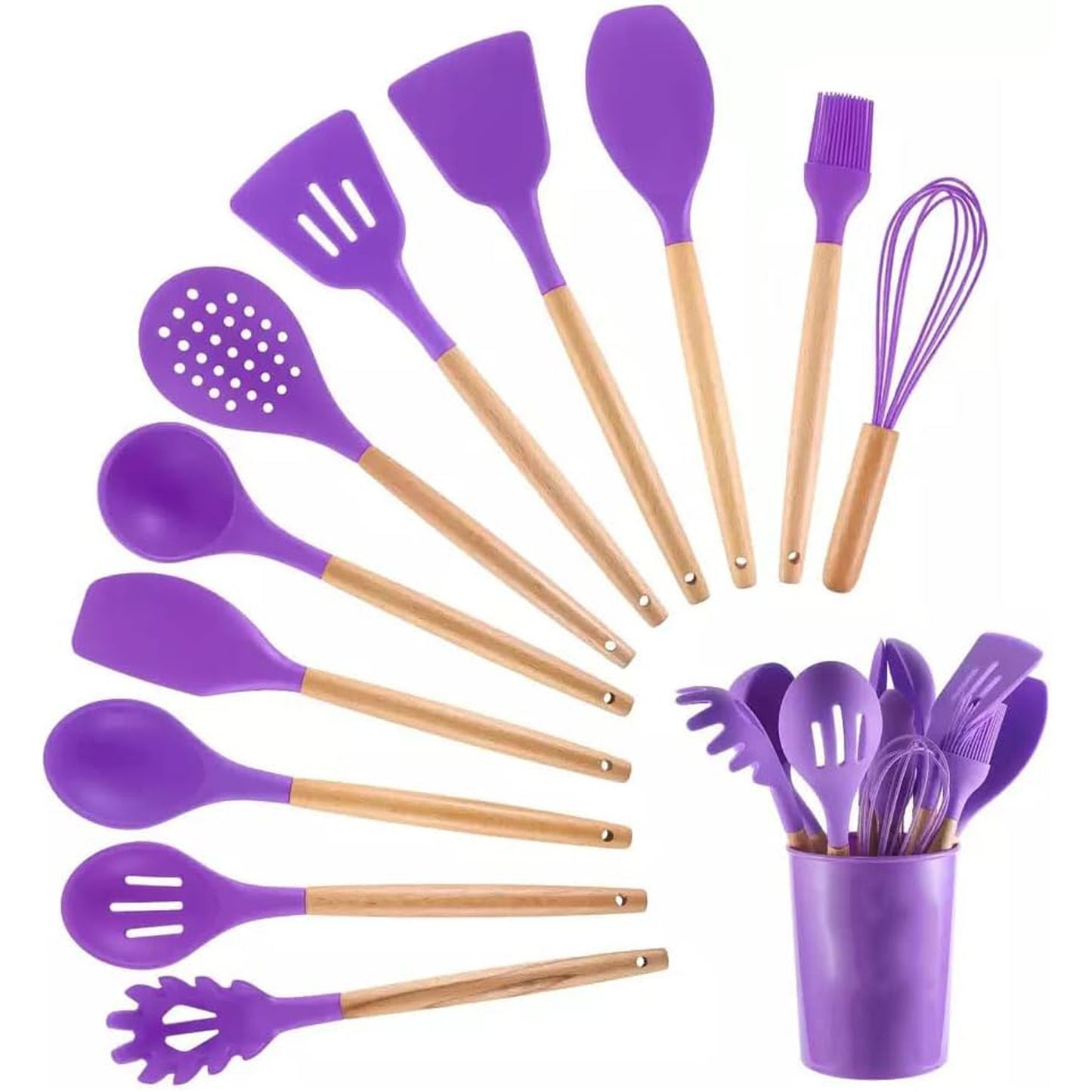 LTAW236【100 PCS】Silicone Cooking Utensils