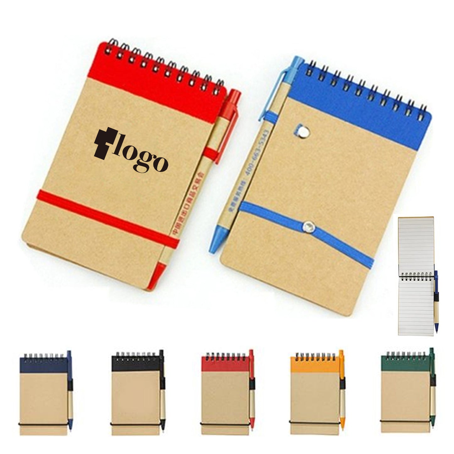 LTAW250【200 PCS】Recycled Spiral Jotter with Pen