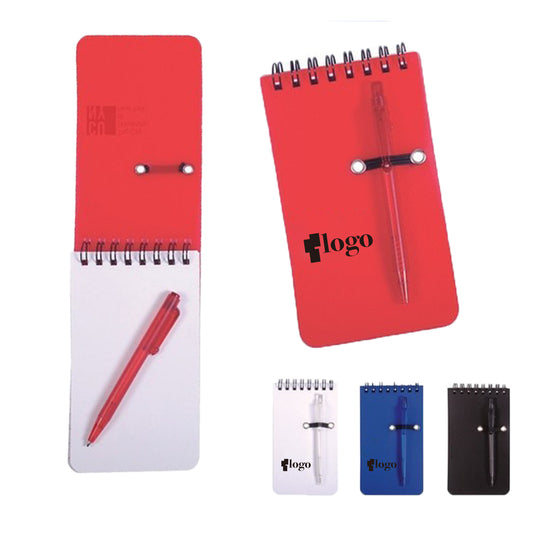 LTAW252【500 PCS】Pocket Spiral Jotter Notepad with Pen