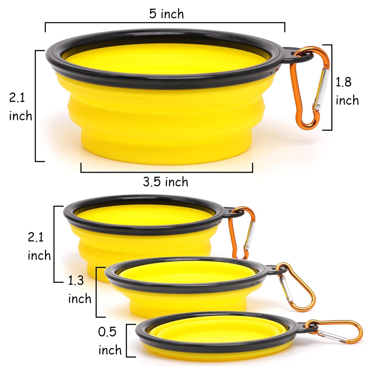 LTAW253【100 PCS】Pet Collapsible Bowls