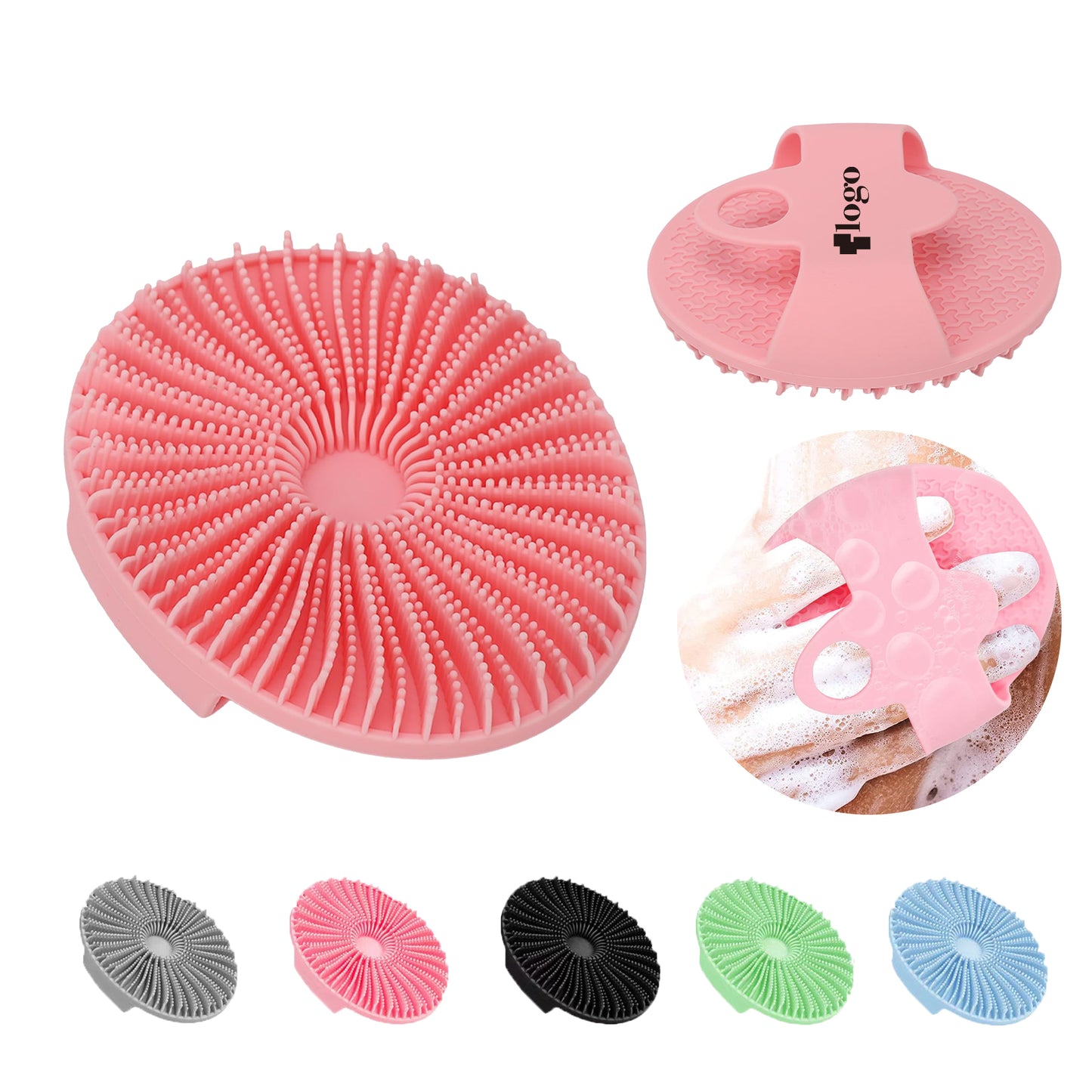 LTAW260【100 PCS】Silicone Body Scrubber