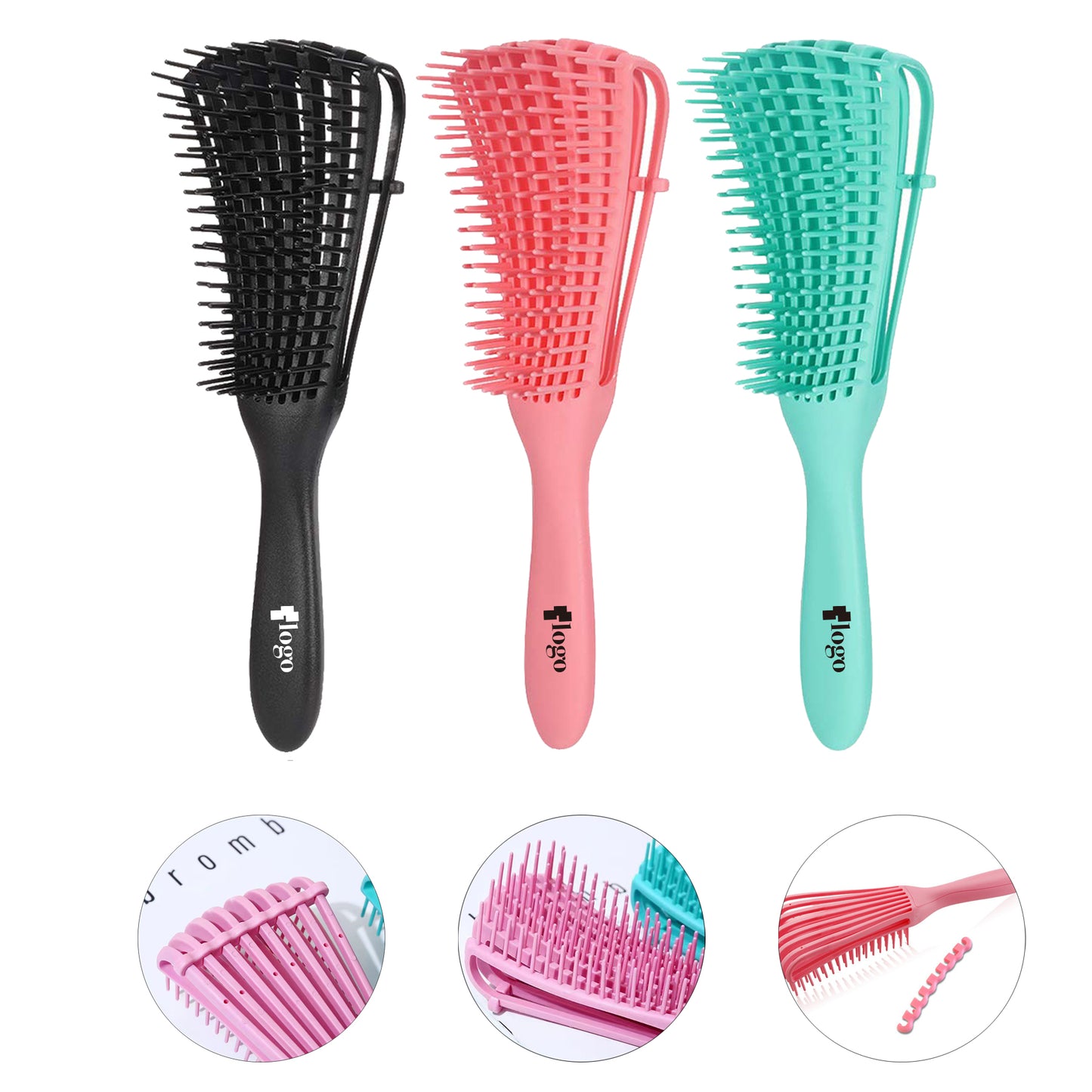 LTAW262【100 PCS】Detangler Brush for Natural Hair