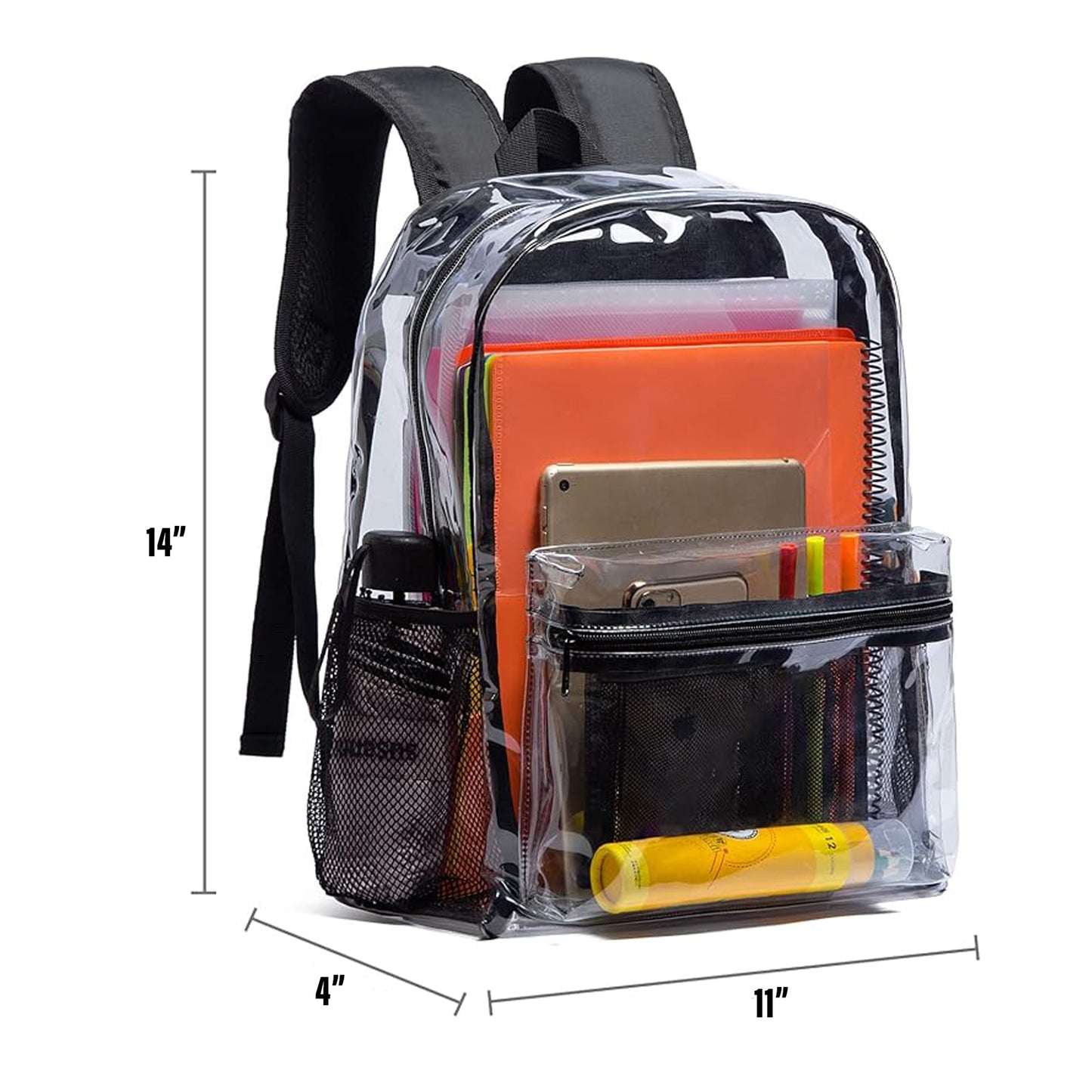 LTAW276【100 PCS】PVC Transparent Backpack