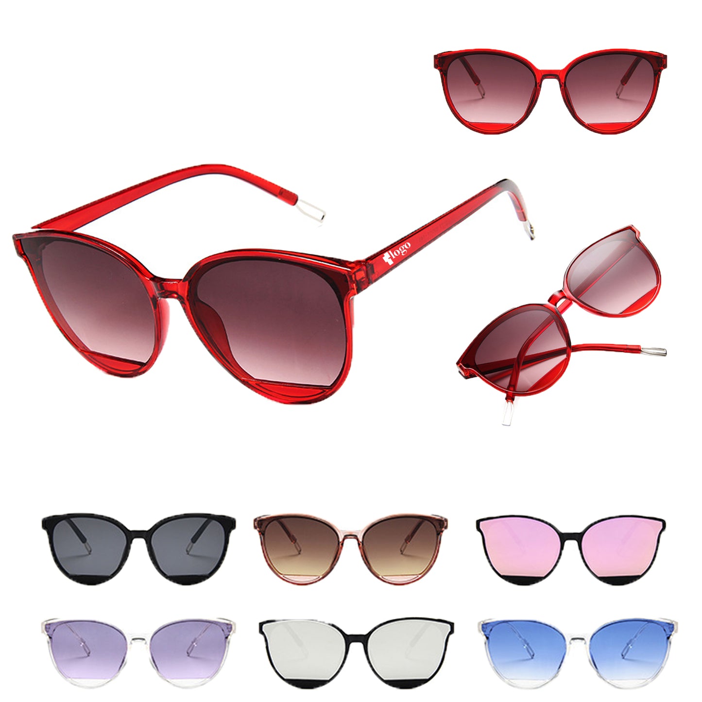 LTAW283【100 PCS】Classic Retro Unisex Sunglasses