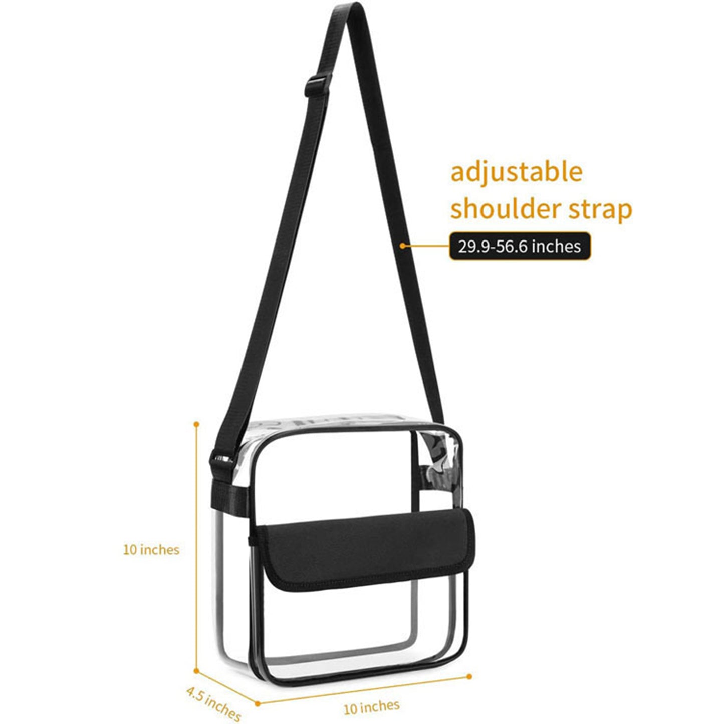 LTAW293【100 PCS】Clear Crossbody Bag