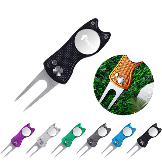 LTAW303【100 PCS】Stainless Steel Foldable Golf Divot Tool