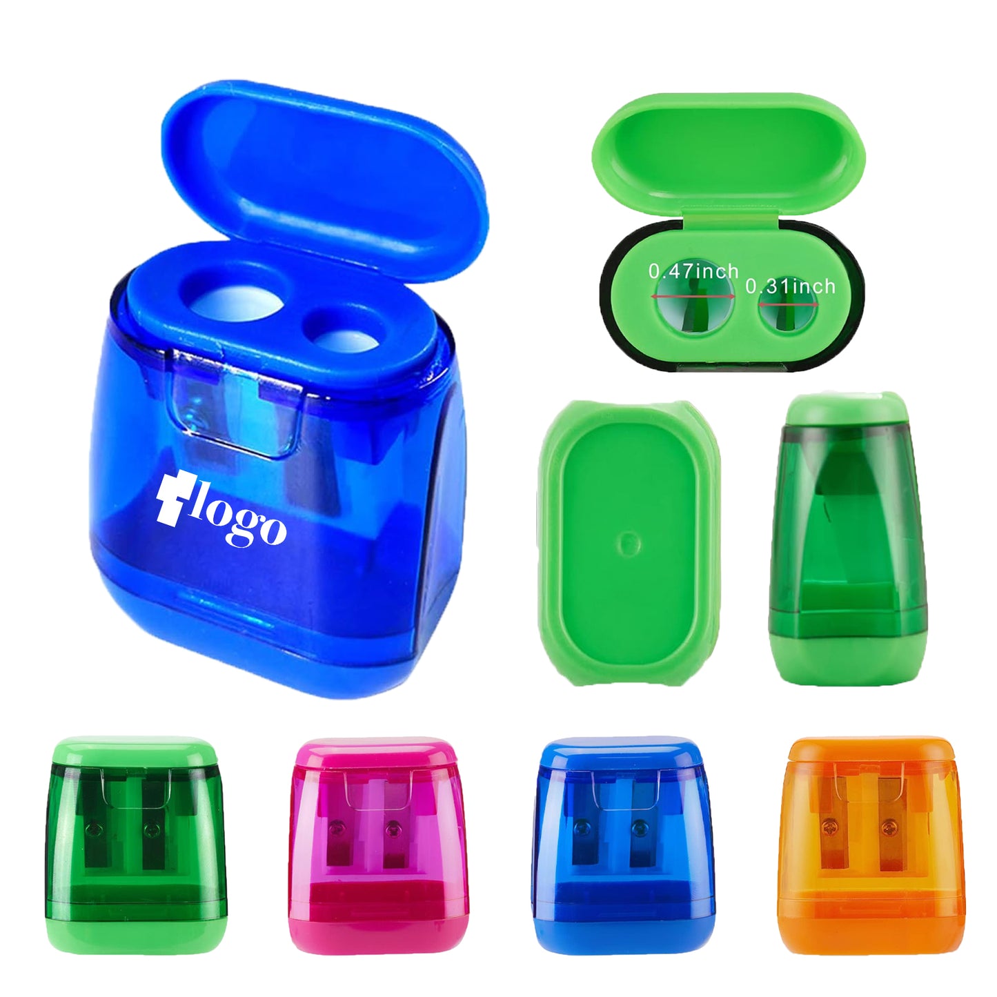 LTAW316【200 PCS】Colored Pencil Sharpeners