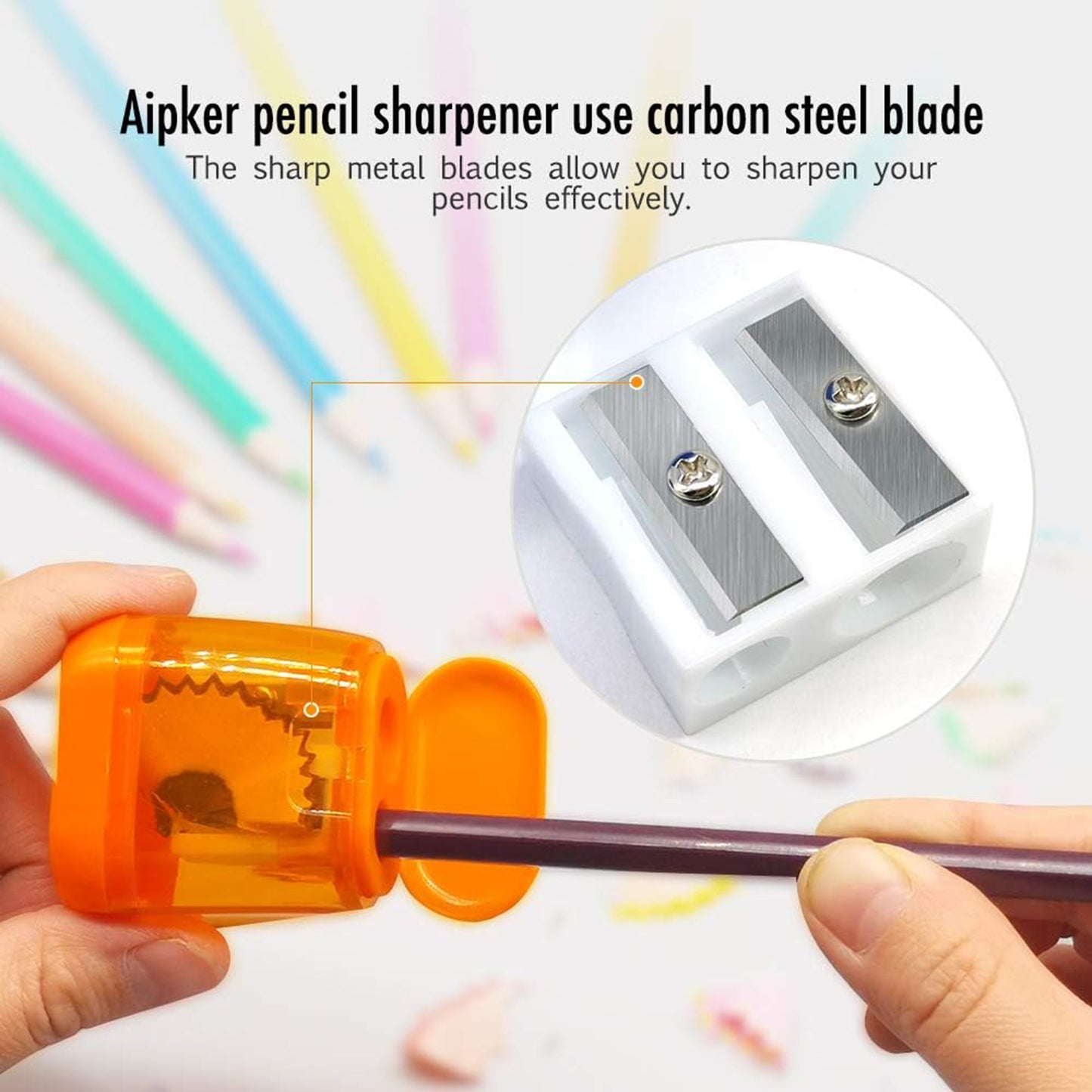 LTAW316【200 PCS】Colored Pencil Sharpeners