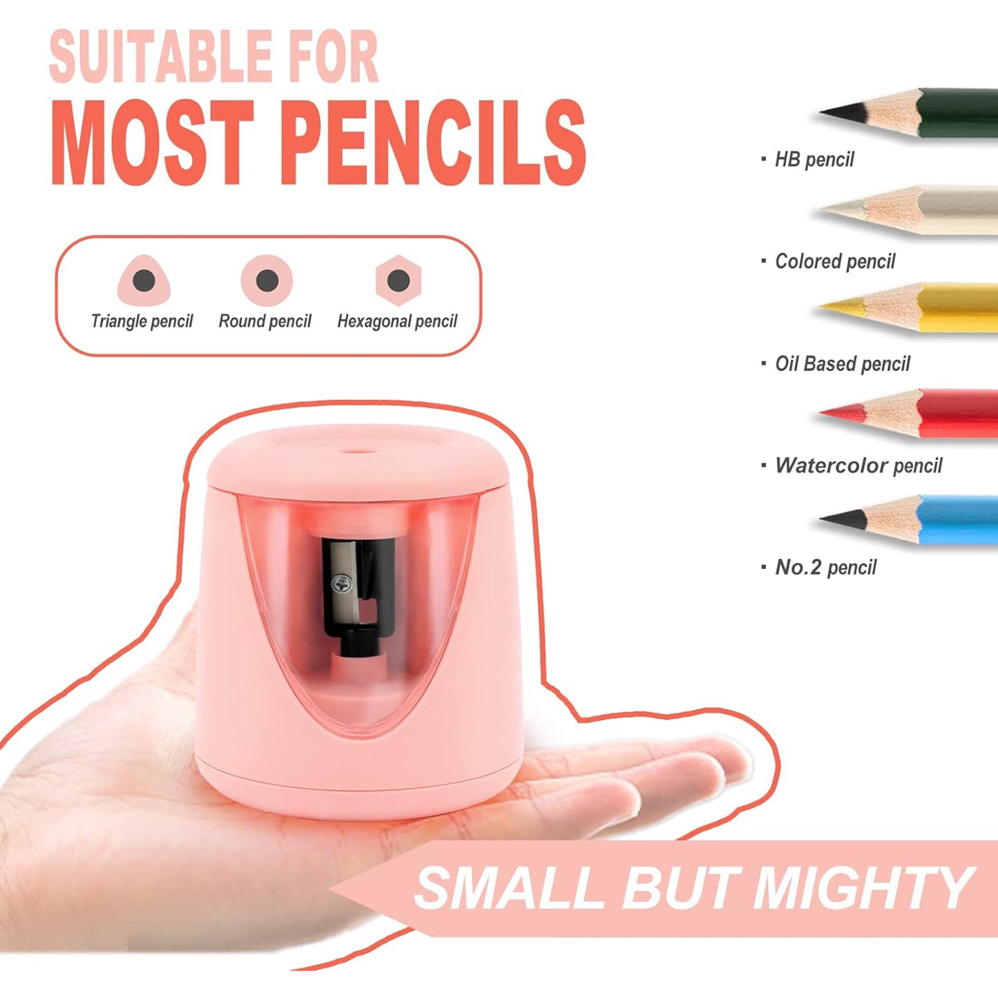 LTAW318【100 PCS】Battery Operated Pencil Sharpener