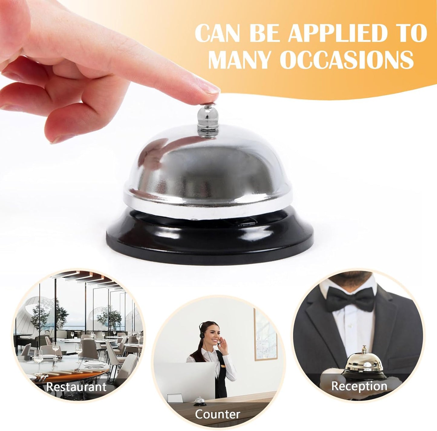 LTAW322【100 PCS】Service Bell for Hotels