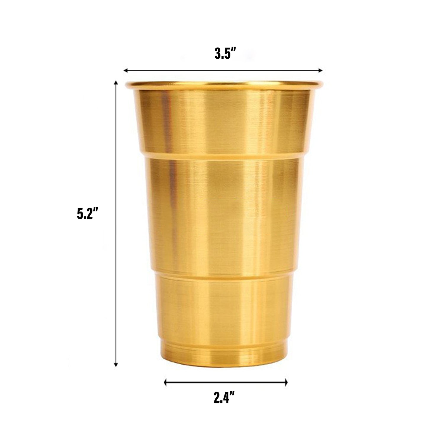 LTAW329【500 PCS】16OZ Recyclable Aluminum Cup