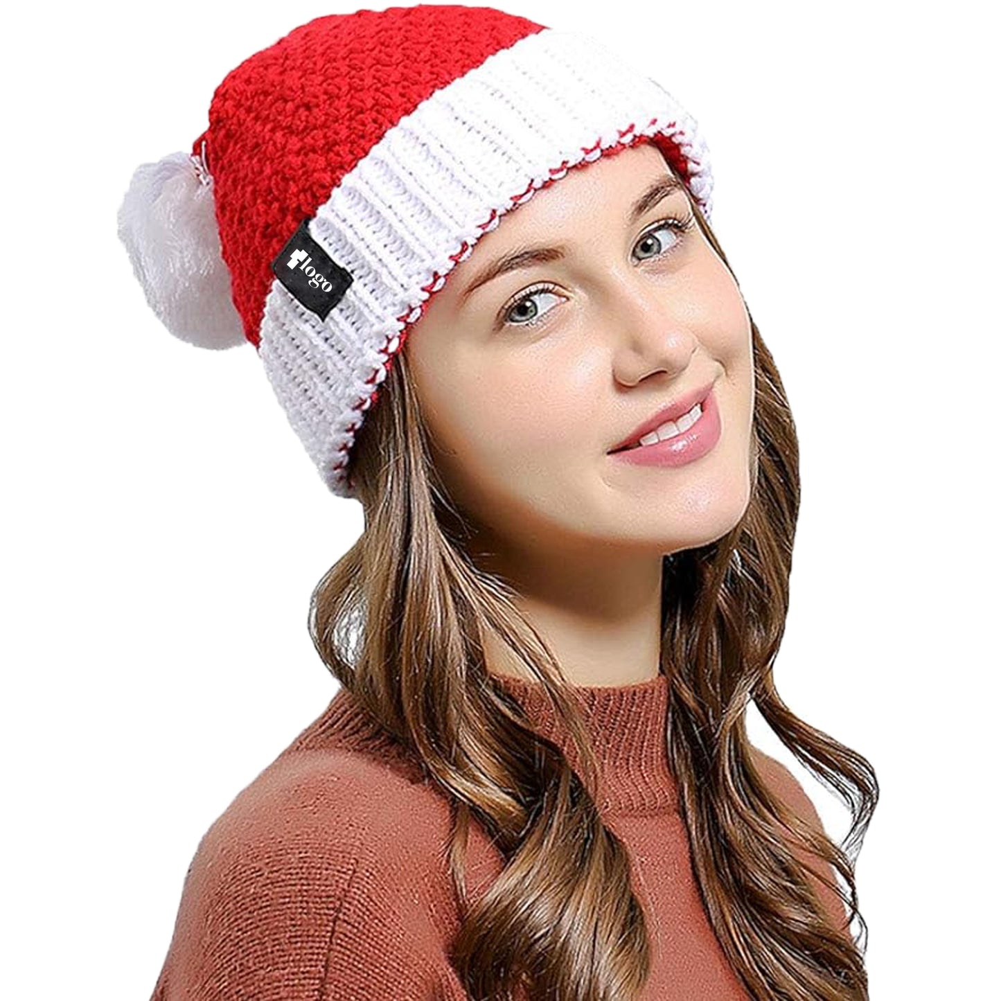 LTAW330【100 PCS】Unisex Beanie Winter Santa Hat