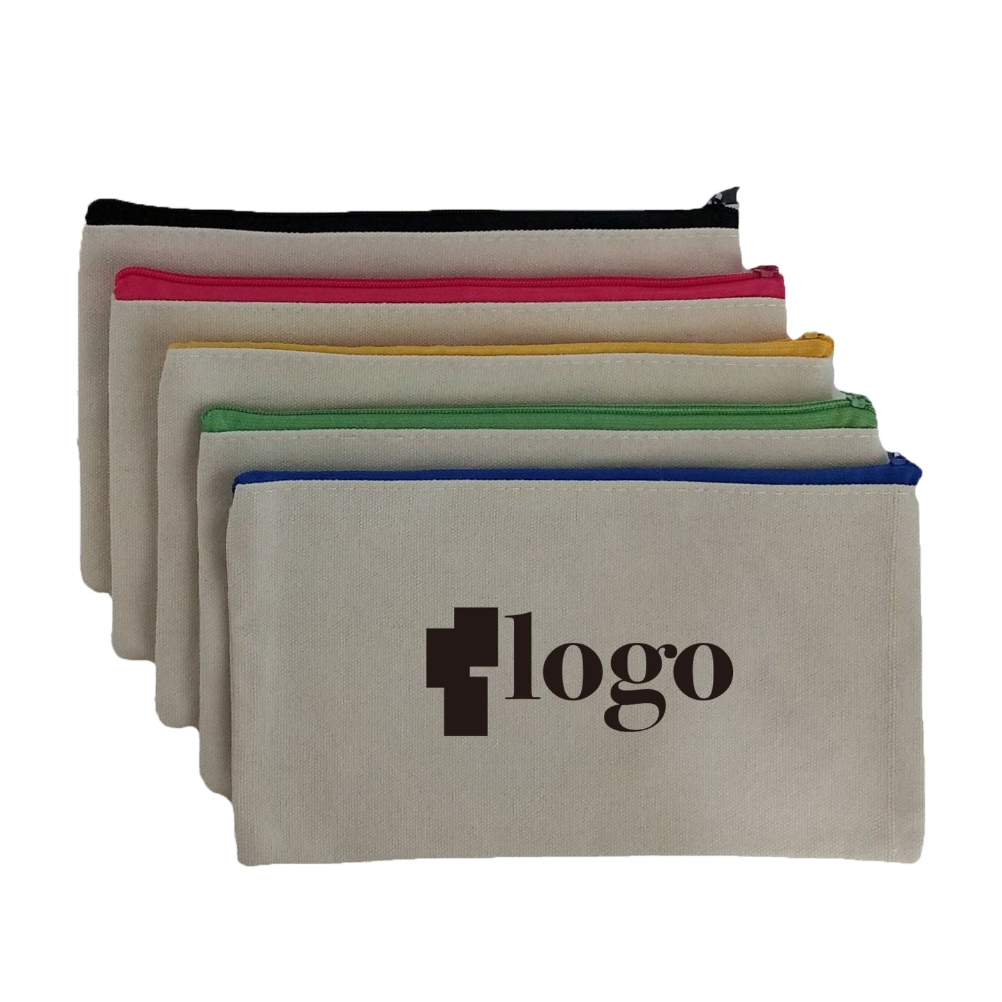 LTAW334【200 PCS】Canvas Zipper Pouch Bags