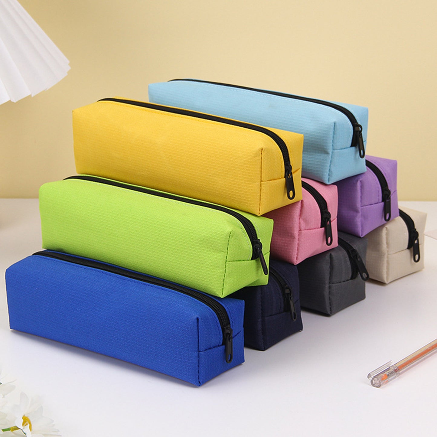 LTAW335【200 PCS】Cotton Linen Pencil Case Pouch Bag