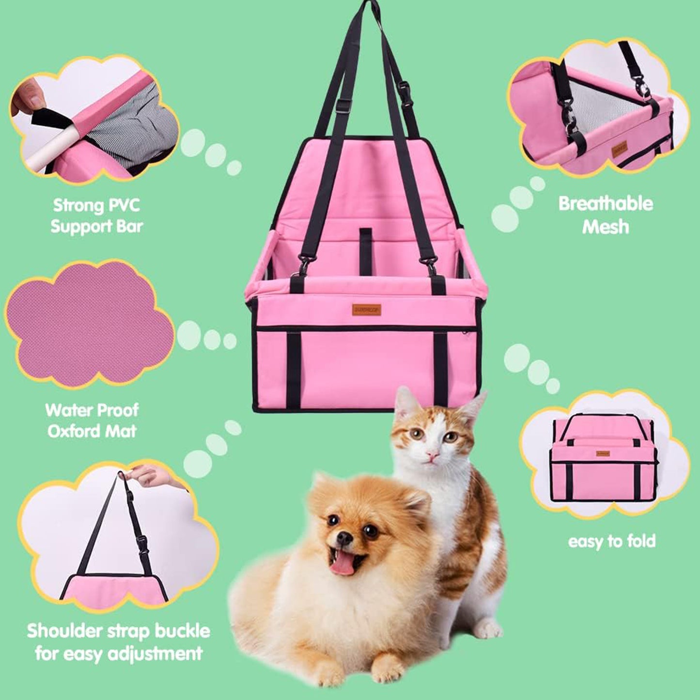 LTAW386【100 PCS】Pet Car Booster Seat