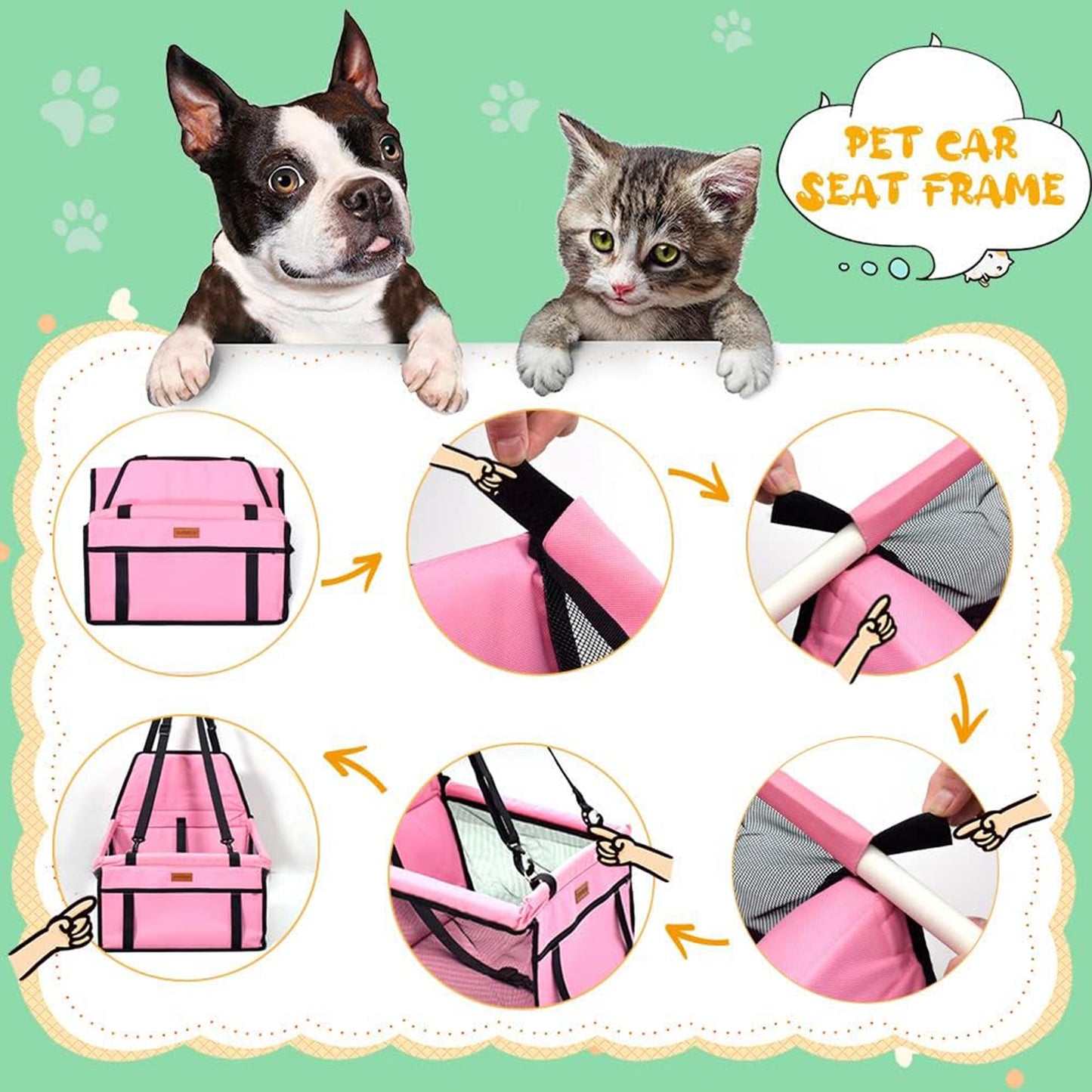 LTAW386【100 PCS】Pet Car Booster Seat