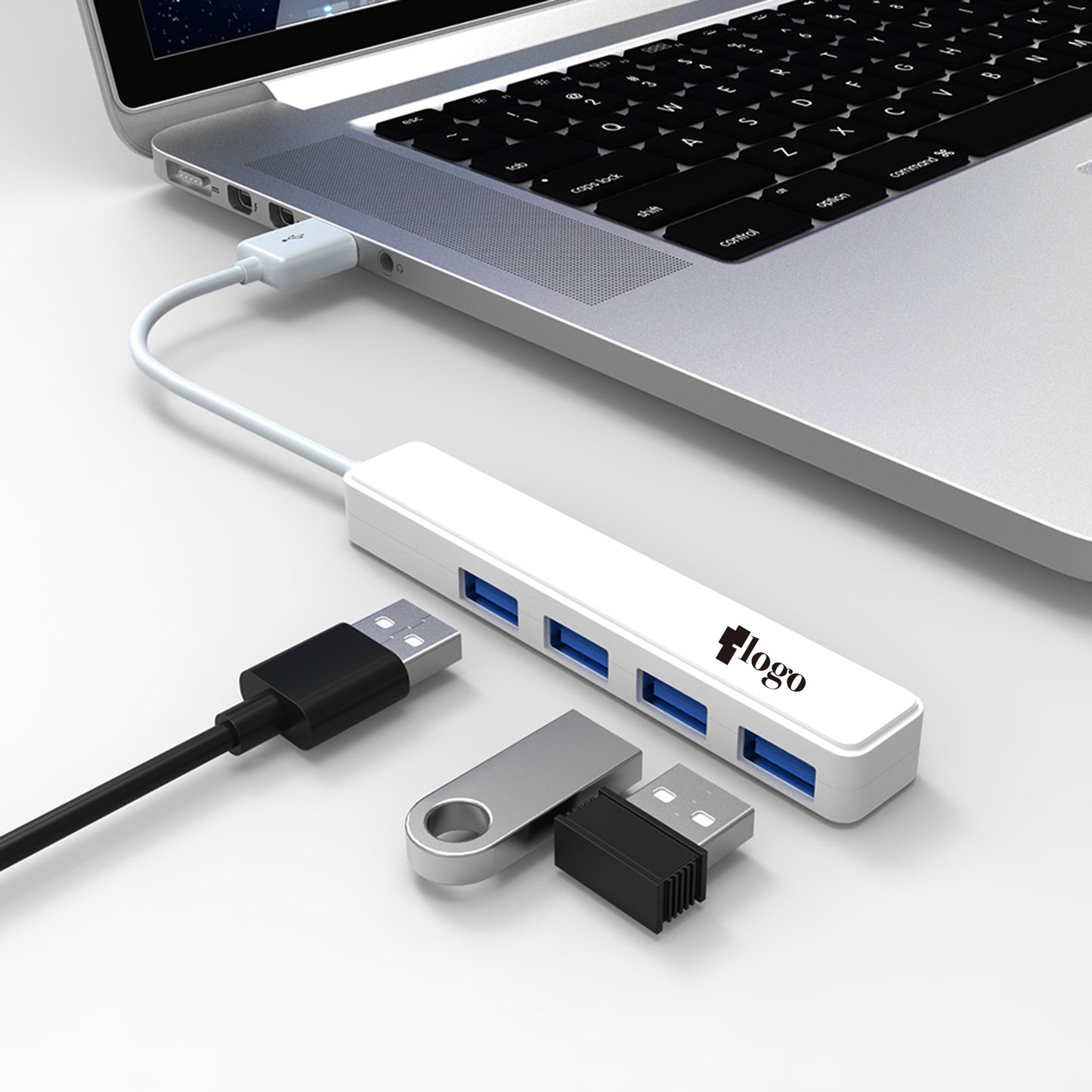 LTAW406【100 PCS】4 Port USB 2.0 Hub Extension Splitter Adapter