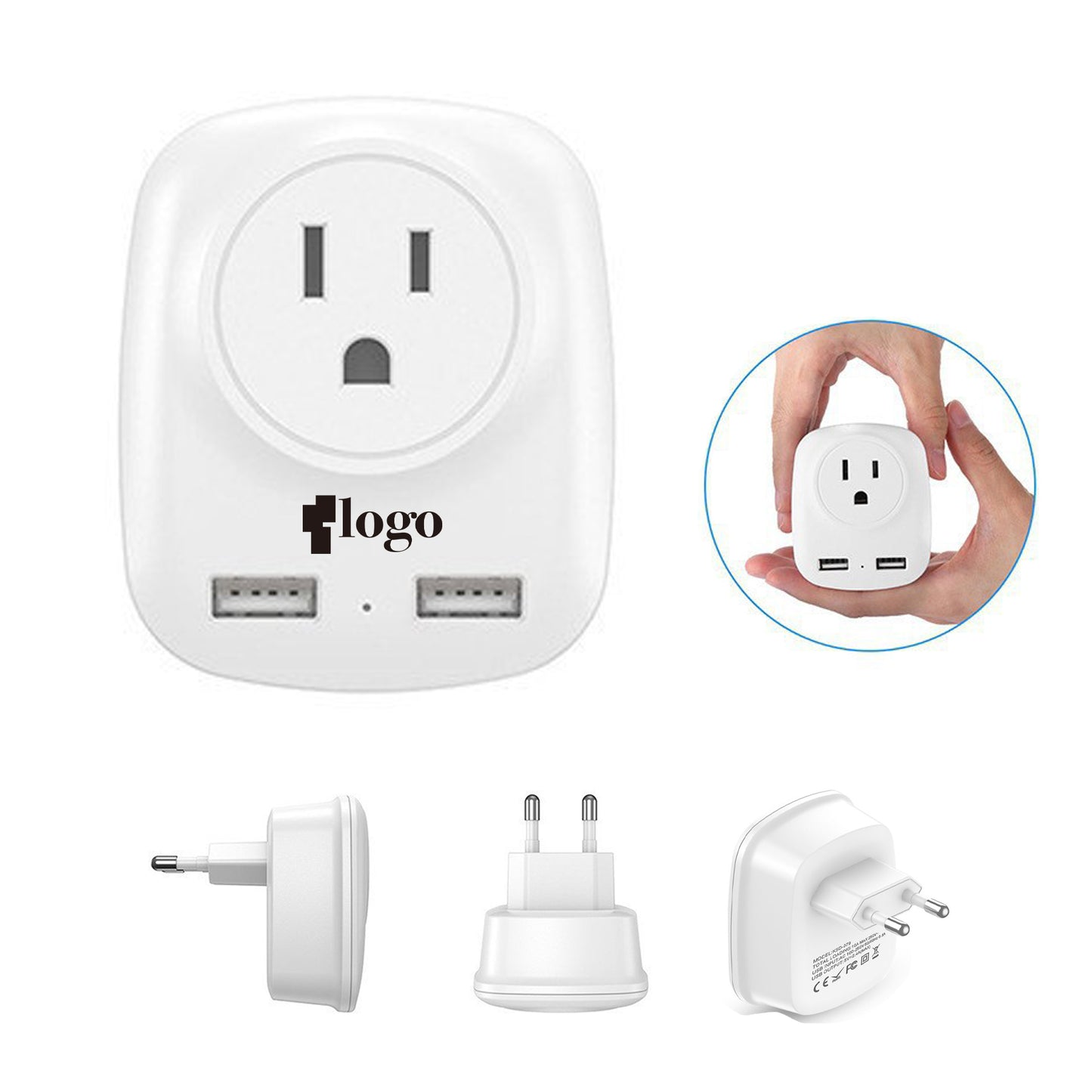 LTAW408【100 PCS】Travel Plug Adapter