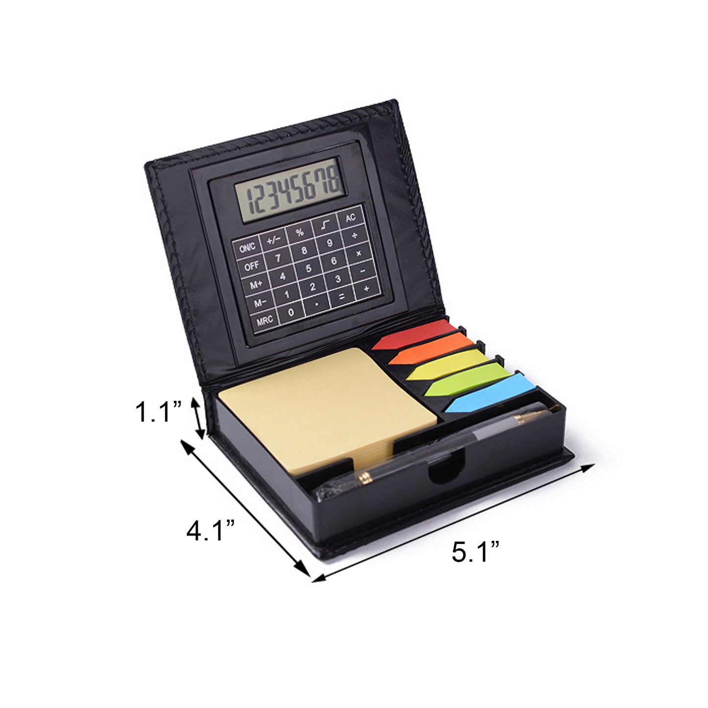 LTAW414【100 PCS】Sticky Memo Pad with Solar Powered Calculator