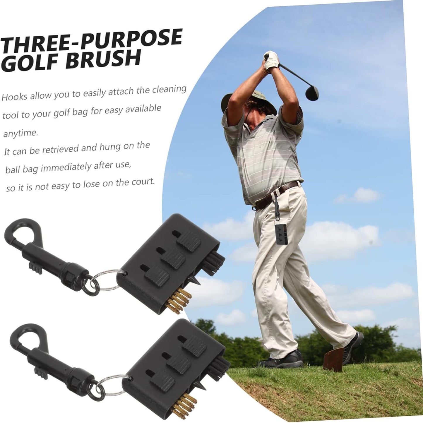 LTAW425【100 PCS】Golf Cleaning Brush