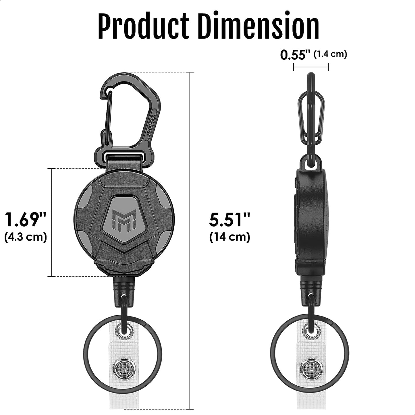 LTAW428【100 PCS】Retractable Keychain