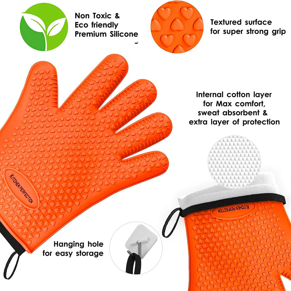 LTAW021【100 PCS】Heat Resistant BBQ Smoker Grill Gloves