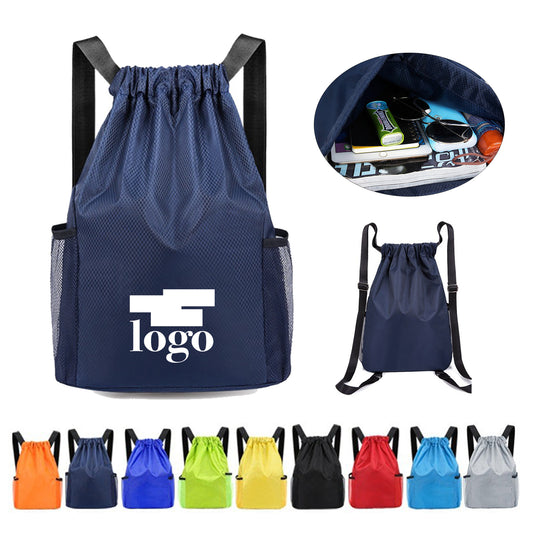 LTAW432【100 PCS】Wide Shoulder Strap Drawstring Backpack