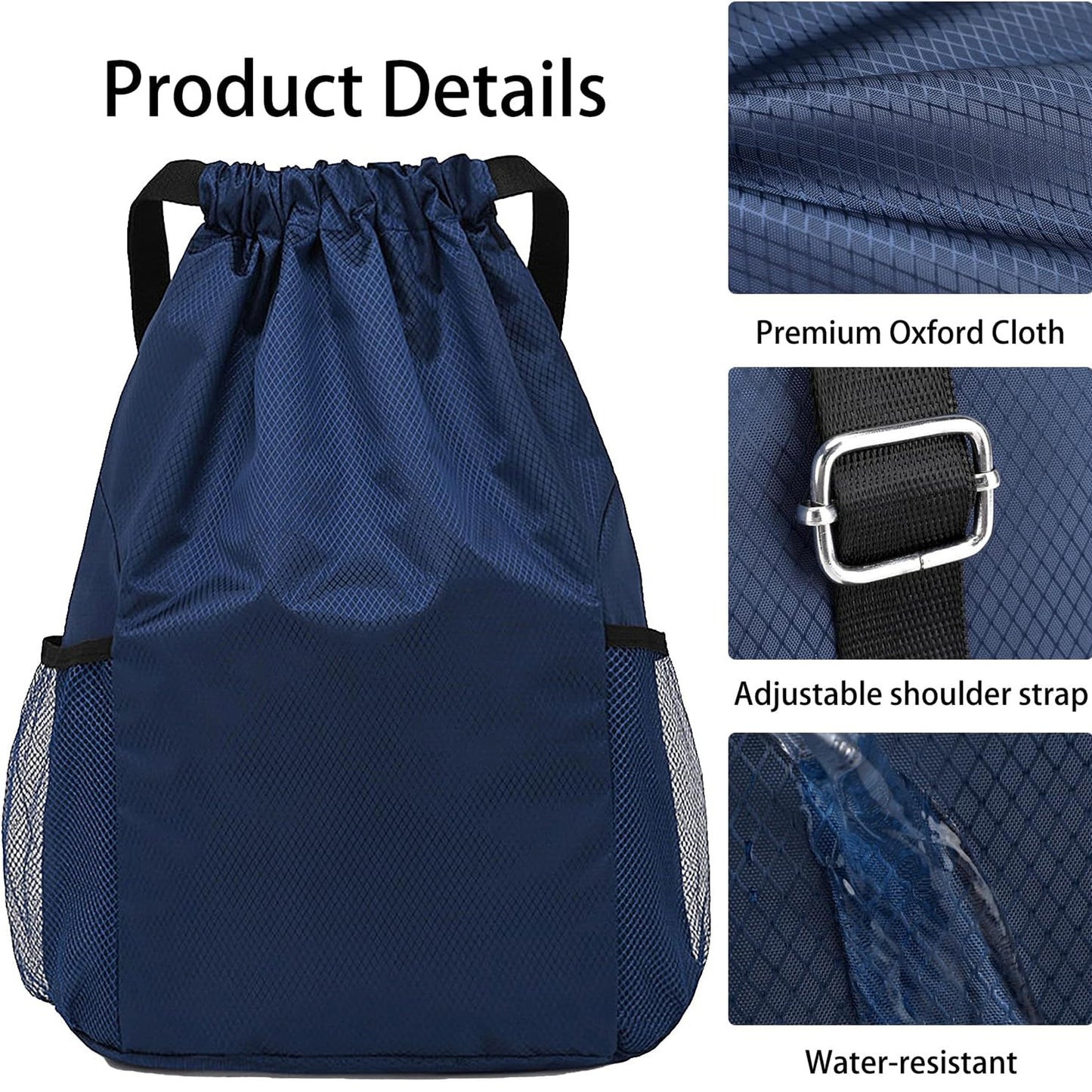 LTAW432【100 PCS】Wide Shoulder Strap Drawstring Backpack