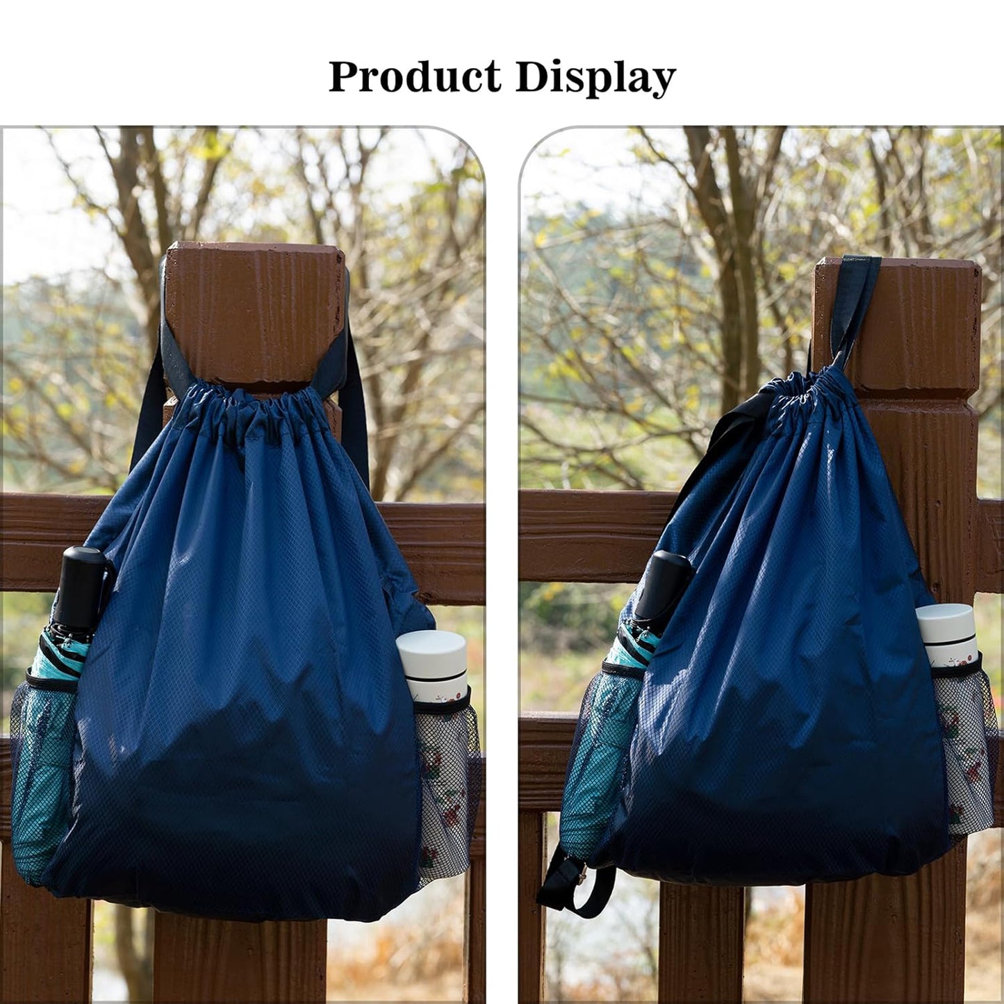 LTAW432【100 PCS】Wide Shoulder Strap Drawstring Backpack