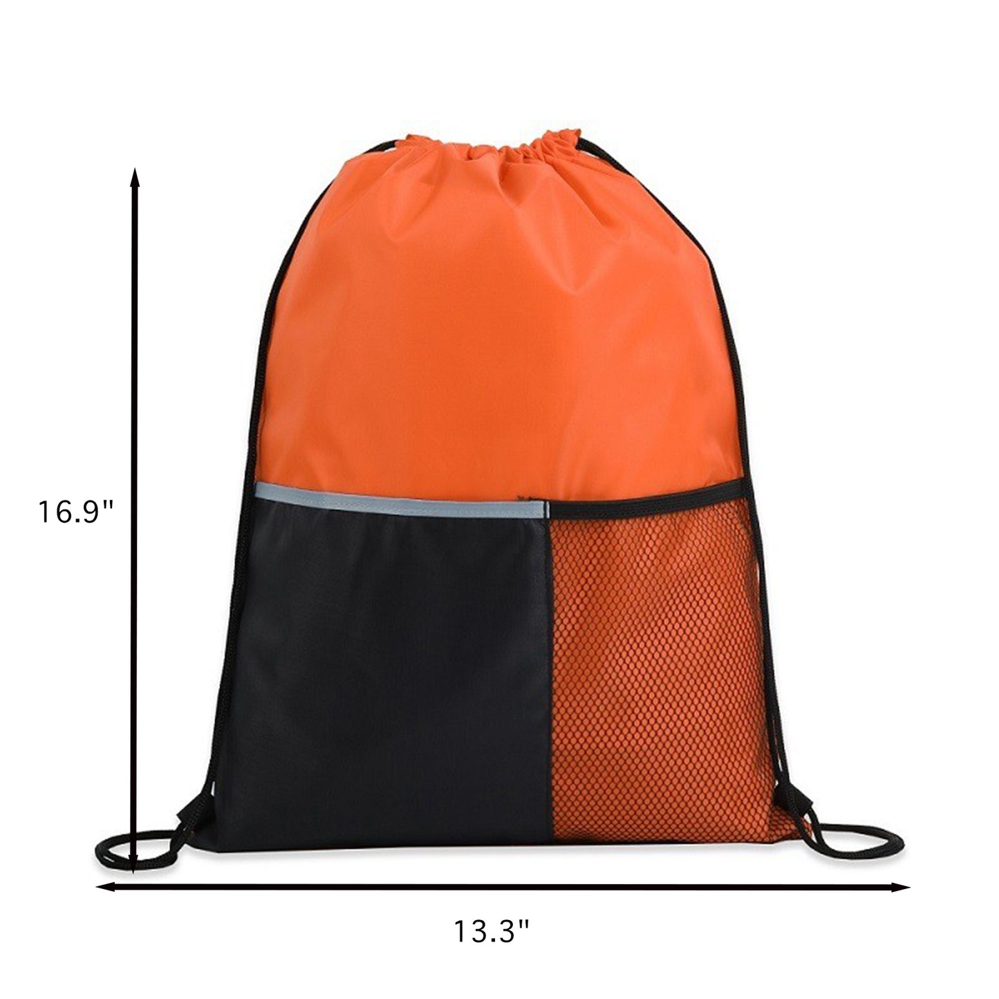 LTAW442【200 PCS】Drawstring Sports Bag With Front Pocket