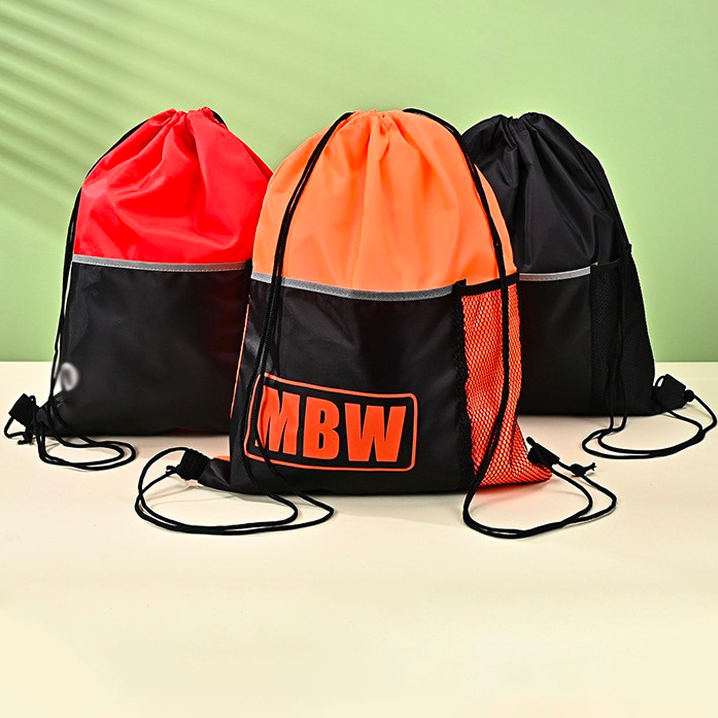 LTAW442【200 PCS】Drawstring Sports Bag With Front Pocket