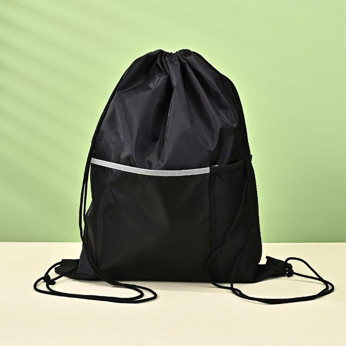 LTAW442【200 PCS】Drawstring Sports Bag With Front Pocket