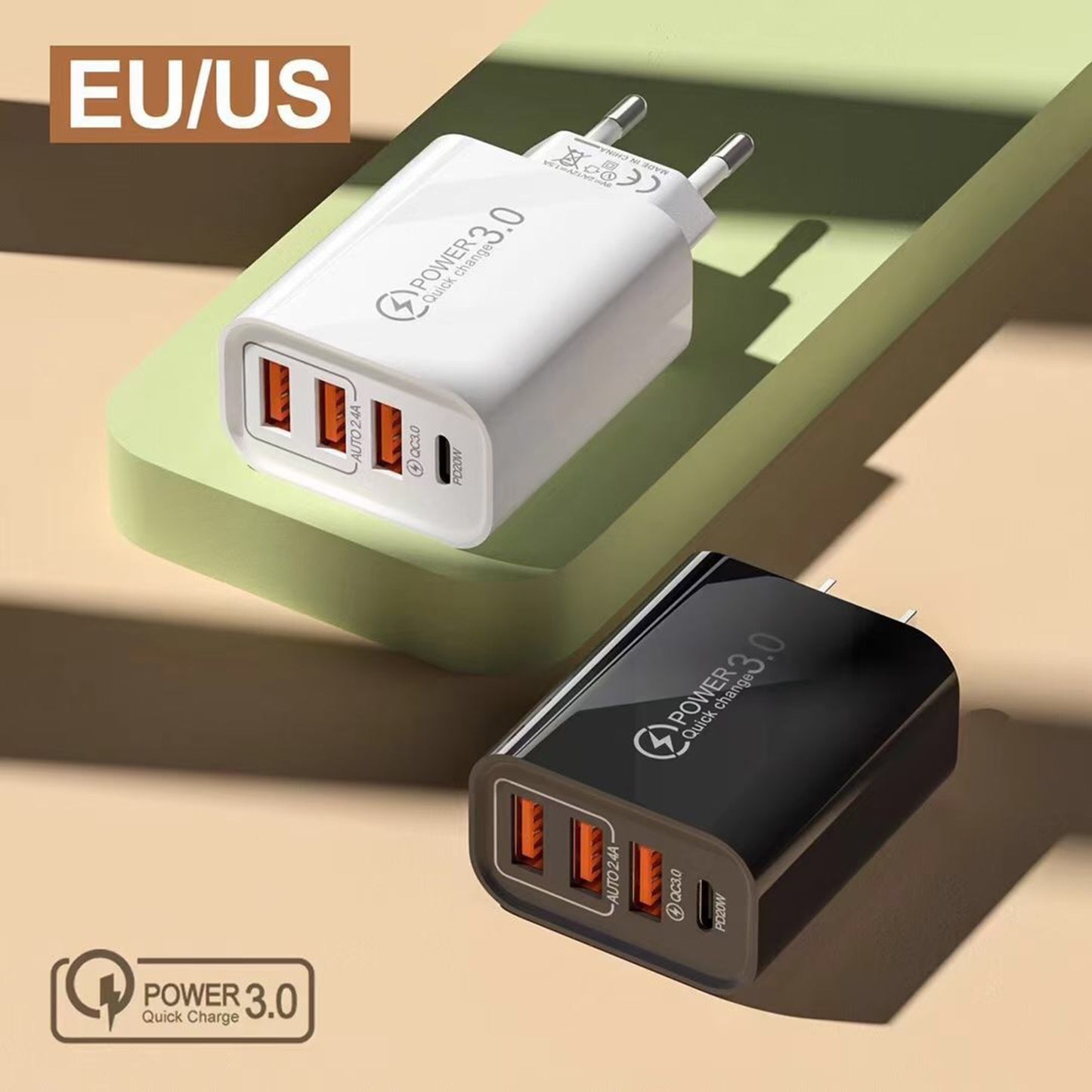 LTAW458【100 PCS】Fast Charging USB Wall Charger