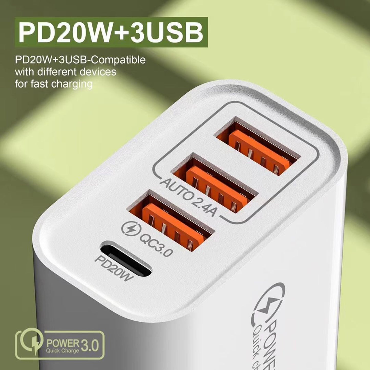 LTAW458【100 PCS】Fast Charging USB Wall Charger