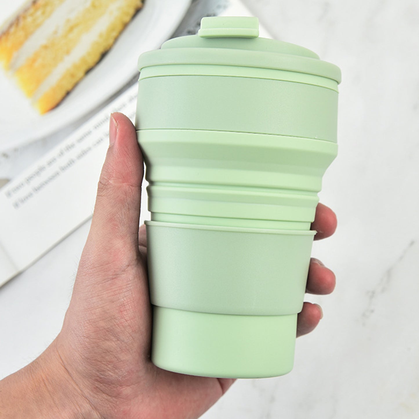 LTAW462【100 PCS】12oz Collapsible Travel Cup