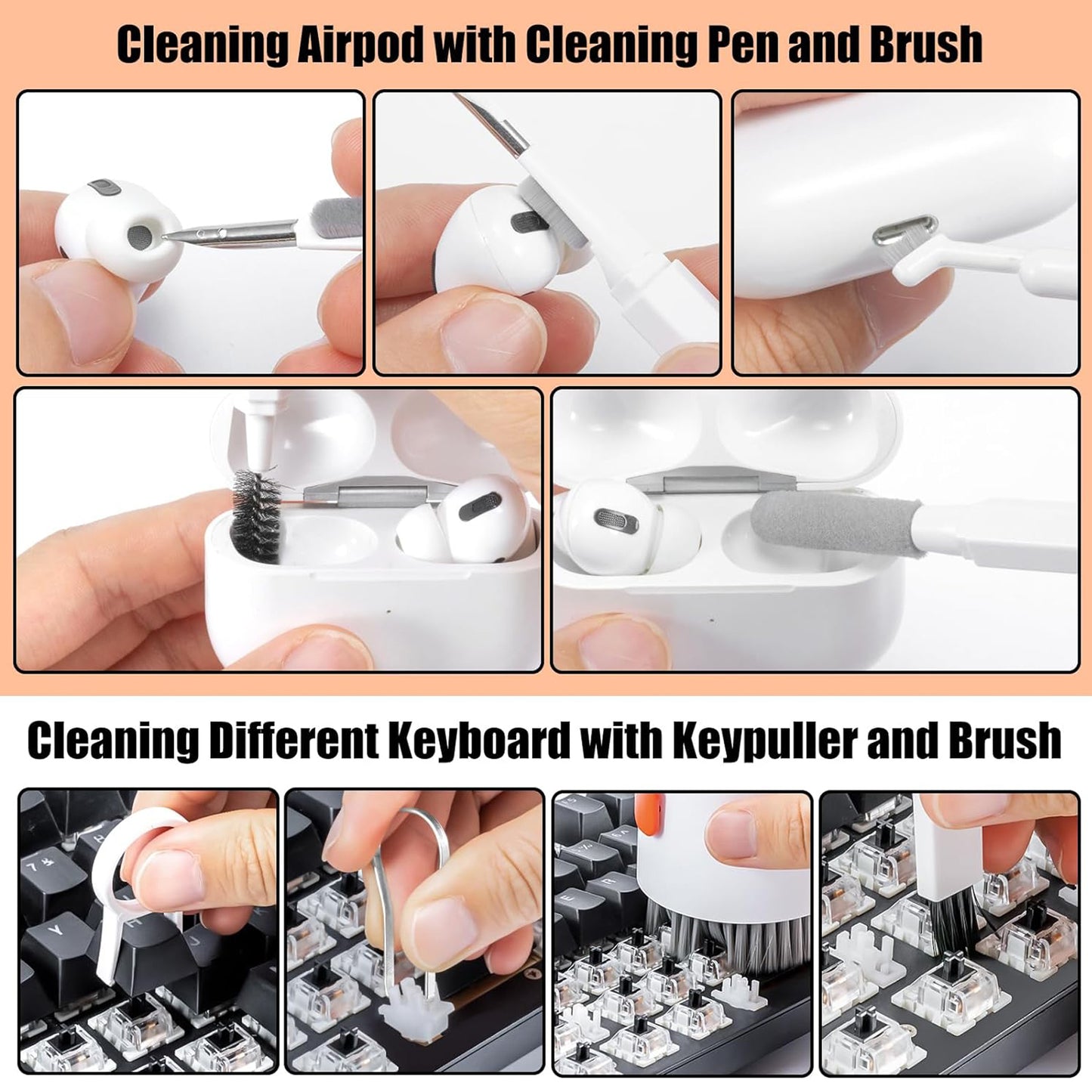 LTAW466【100 PCS】Laptop Phone Screen Cleaner Kit