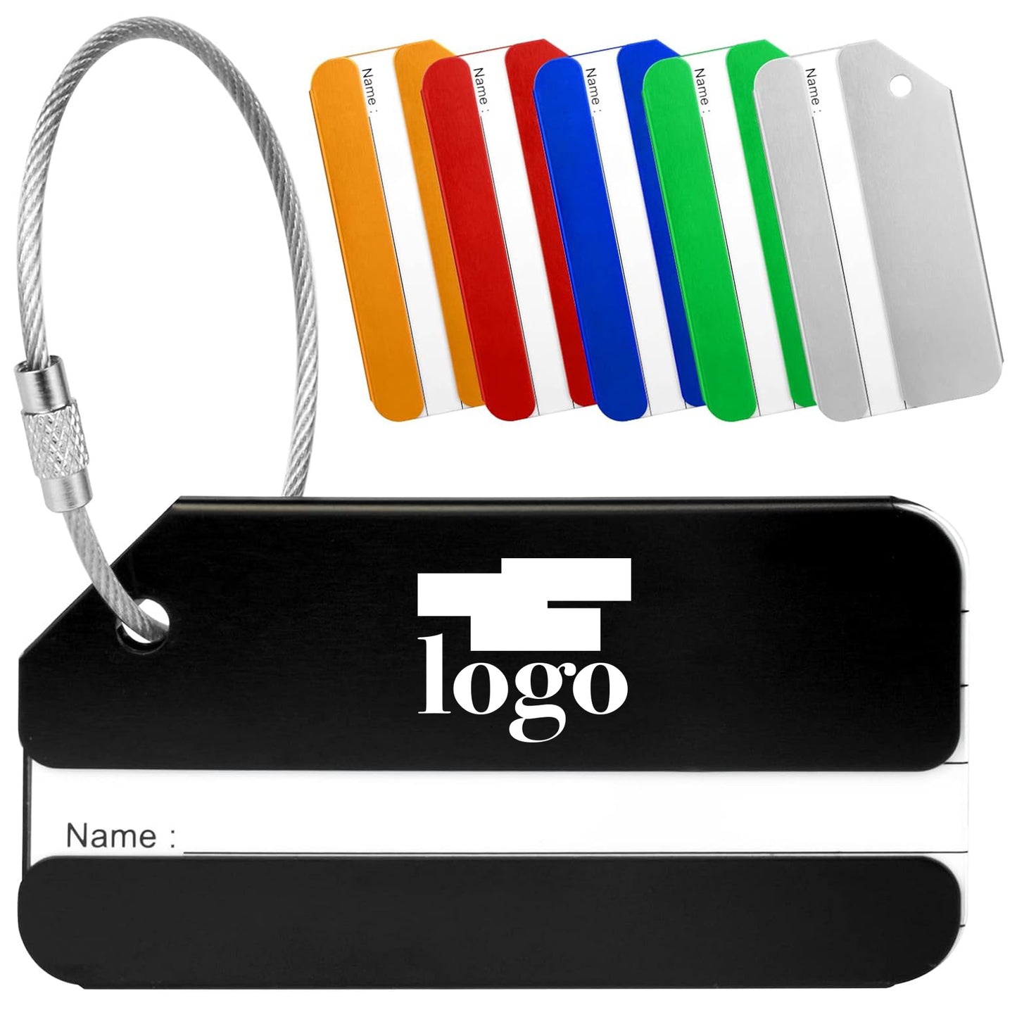 LTAW468【100 PCS】Aluminum Luggage Tag