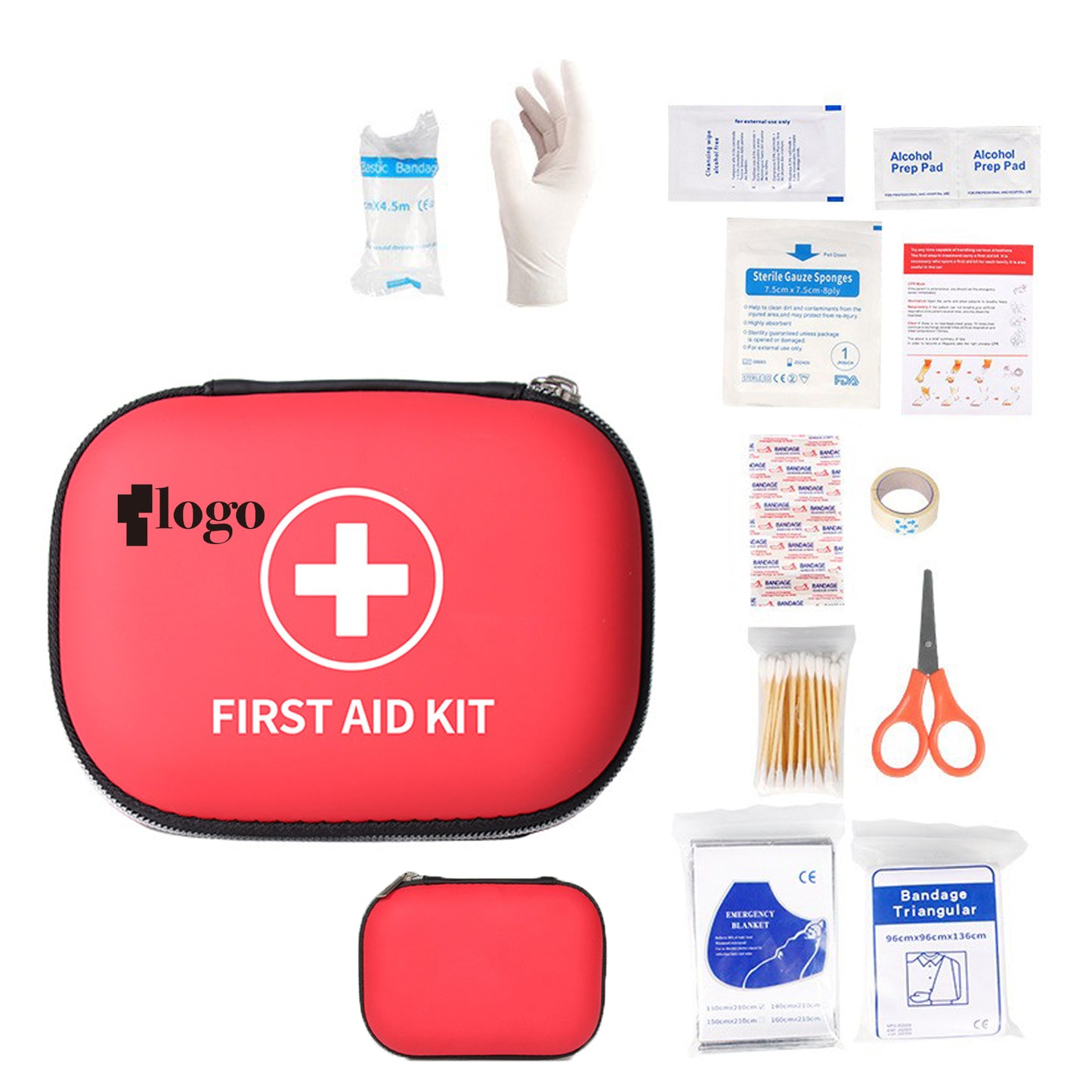 LTAW469【100 PCS】62 pcs Mini First Aid Kit