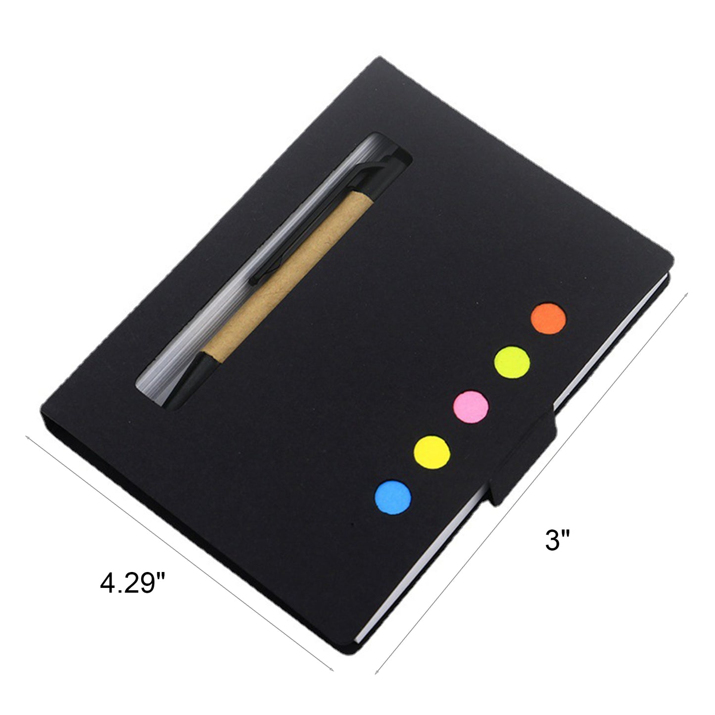 LTAW470【500 PCS】Coloured Sticky Notes Booklet with Pen