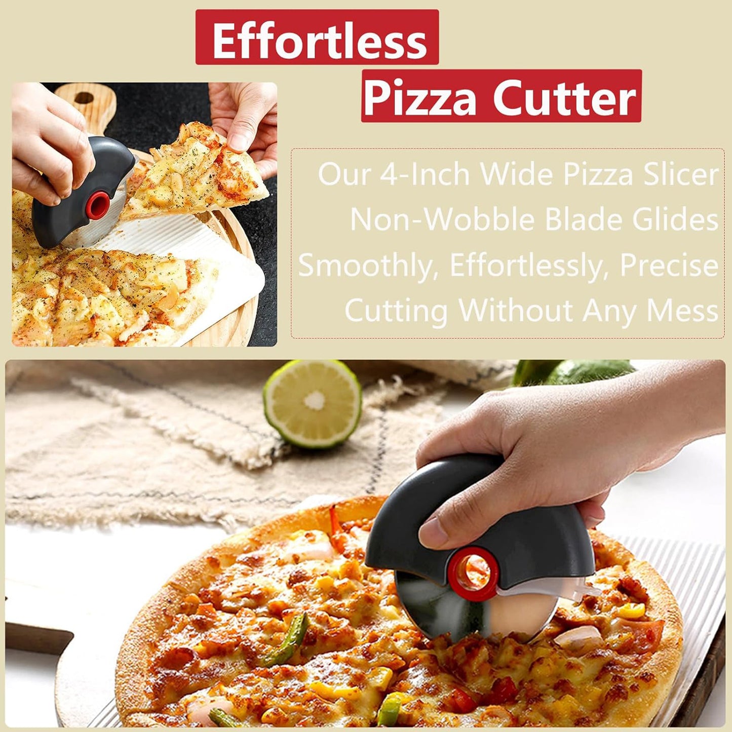 LTAW479【100 PCS】Premium Pizza Cutter Wheel