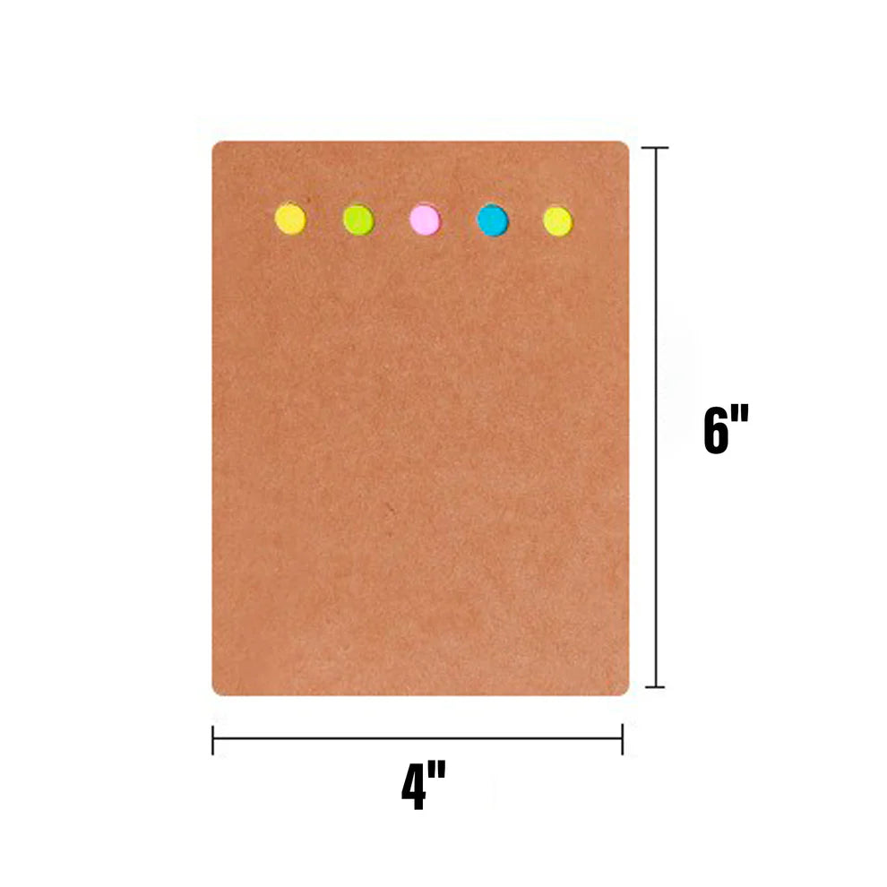 LTAW046【250 PCS】Colored Index tabs Journal Notepad