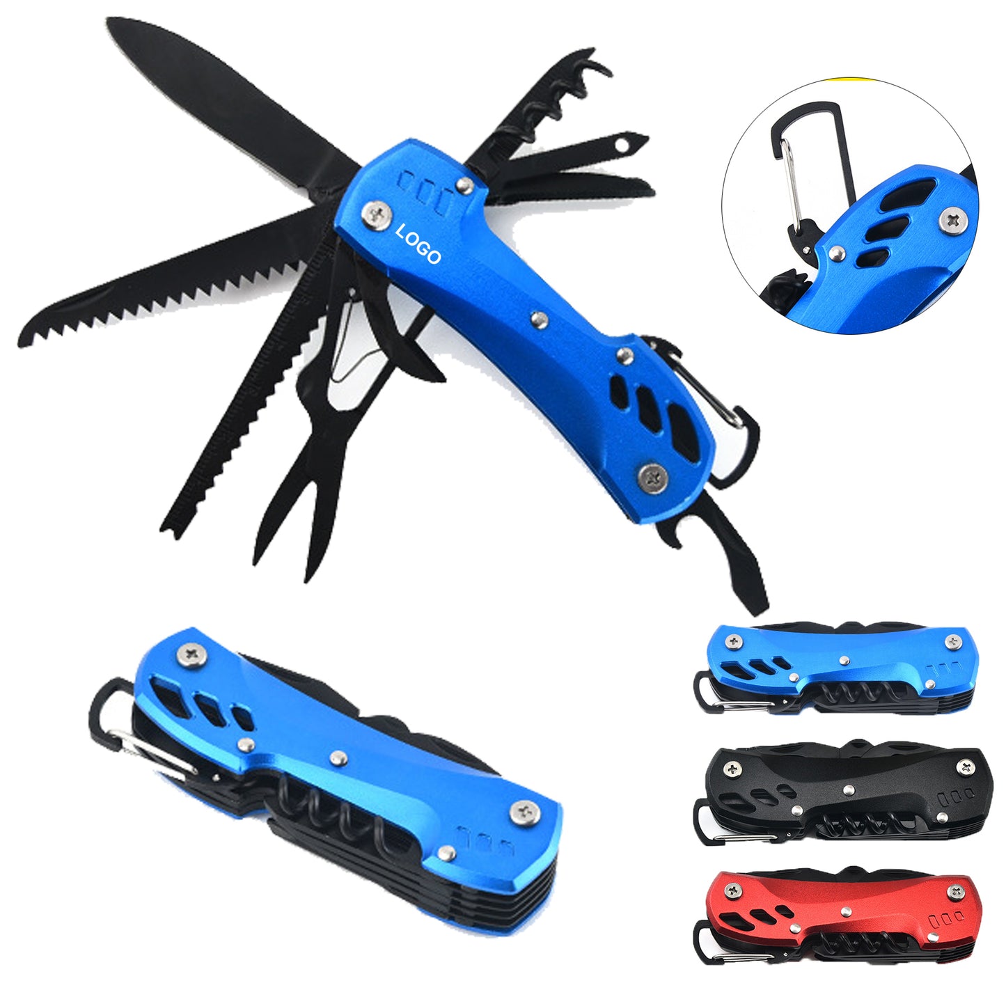 LTAW006【100 PCS】12-In-1 Multifunction Knife Tool