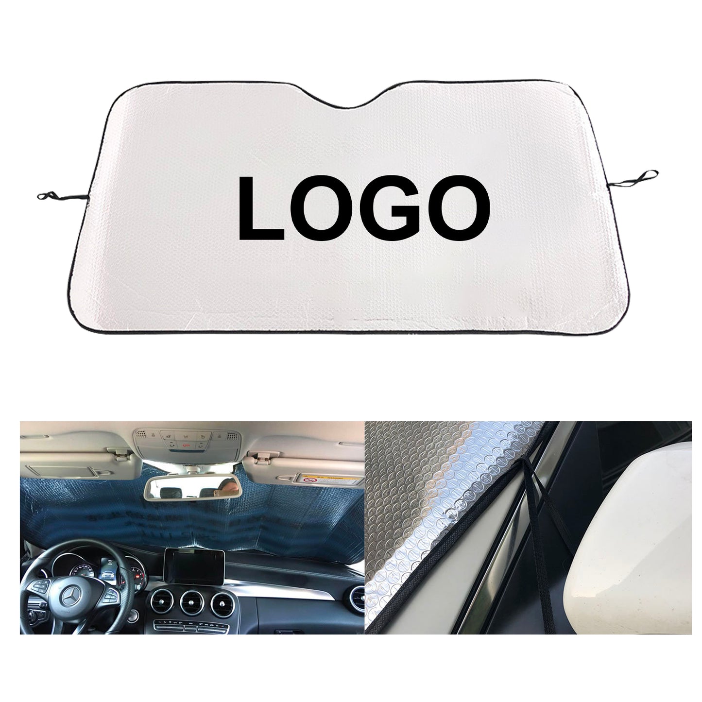 LTAW009【100 PCS】Foldable Car Windshield Sunshade