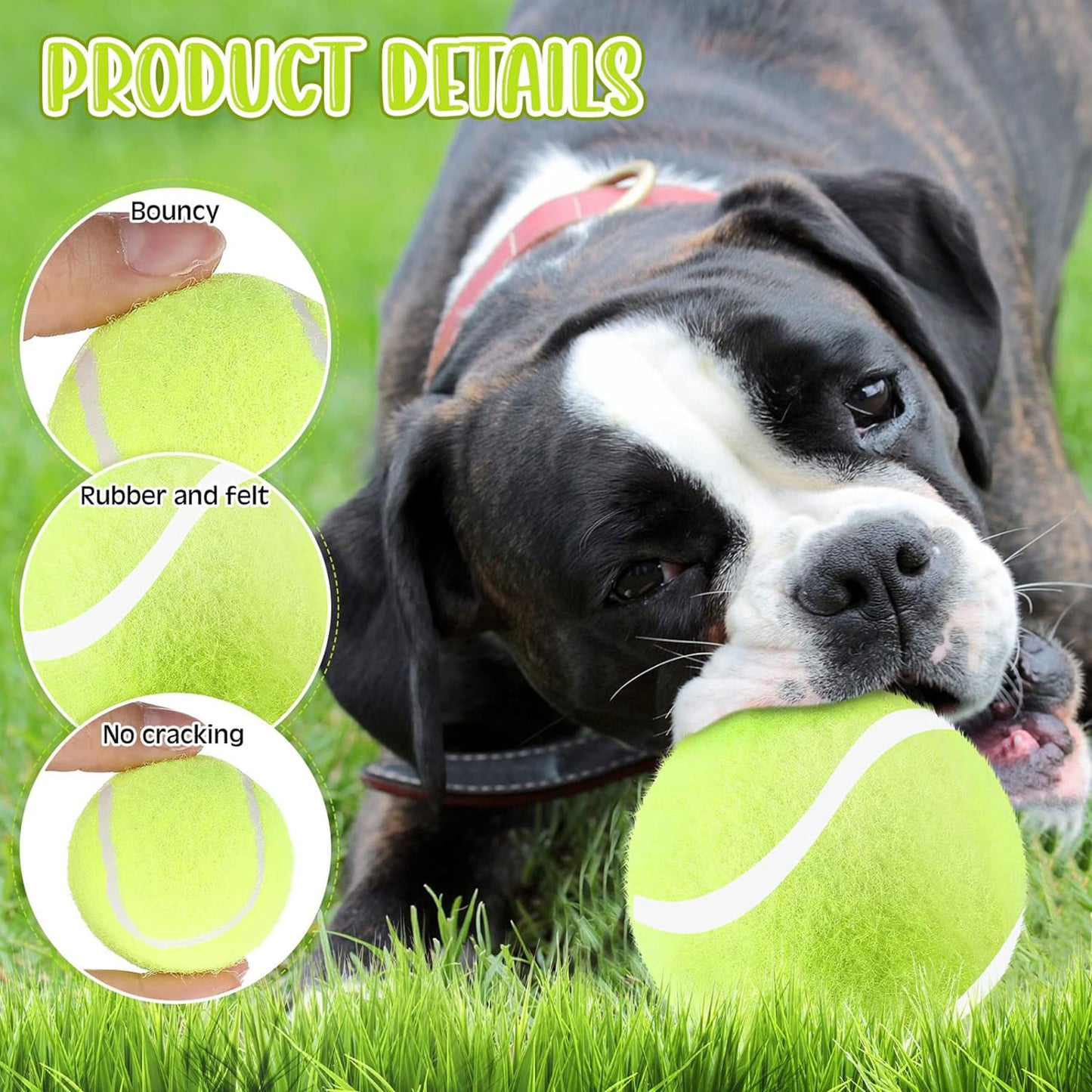 LTAW100【100  PCS】Tennis Balls Dog Throwing Toy