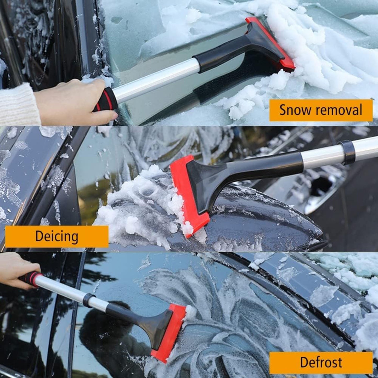 LTAW101【100 PCS】Retractable Snow Scraper