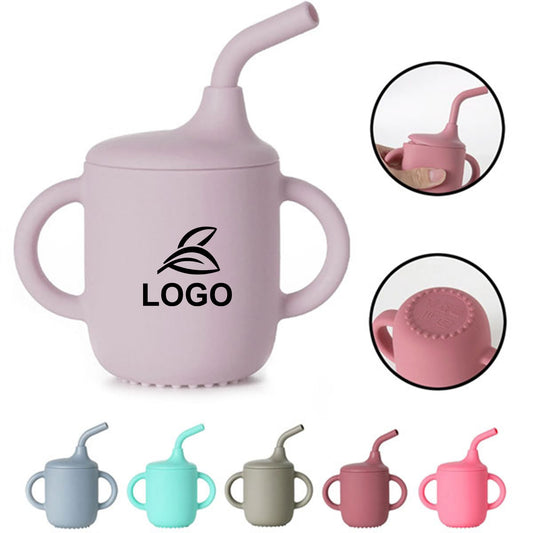 LTAW112【100 PCS】Baby Silicone Sippy Cup