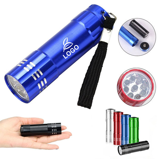 LTAW113【100 PCS】Aluminum LED Flashlight With Strap