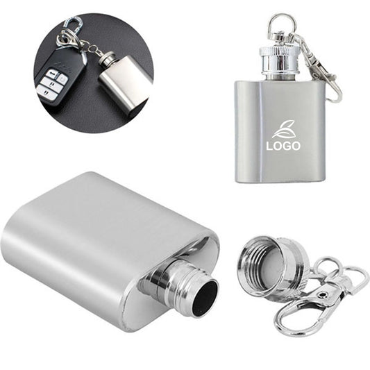 LTAW114【100 PCS】Mini 1oz Flask With Keychain