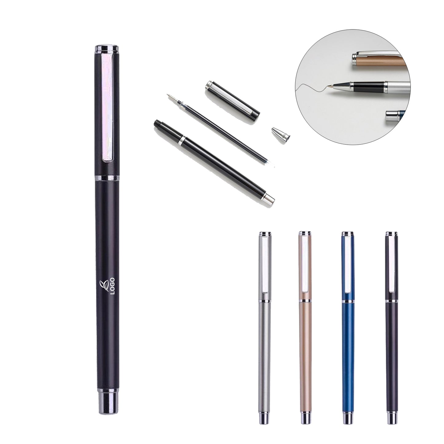 LTAW118【100 PCS】Business Metal Ballpoint Pen